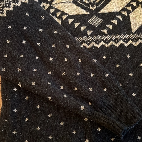 American Eagle Men’s Dark Gray/Black Patterned Quarter Button Down Sweater XXL - Picture 9 of 10